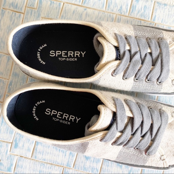 SPERRY Pier View Striped Wool Lace Up Sneaker NEW - Picture 4 of 9